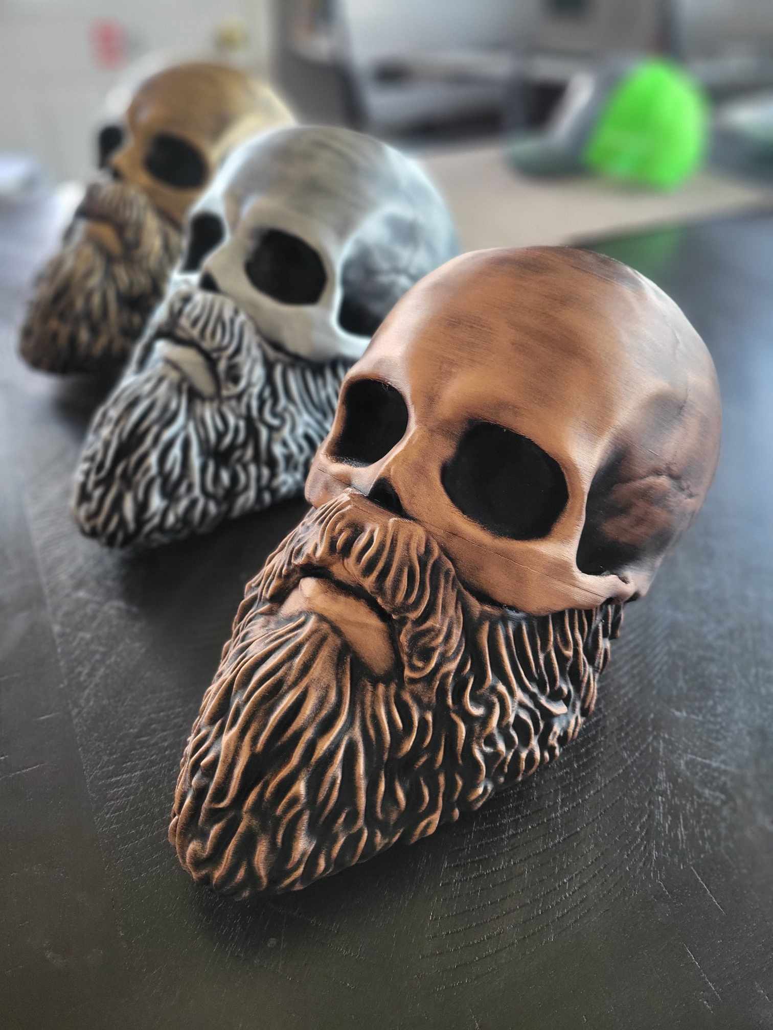 bearded skull football helmet Bearded Skull Hat Display – SomethingDifferentEng