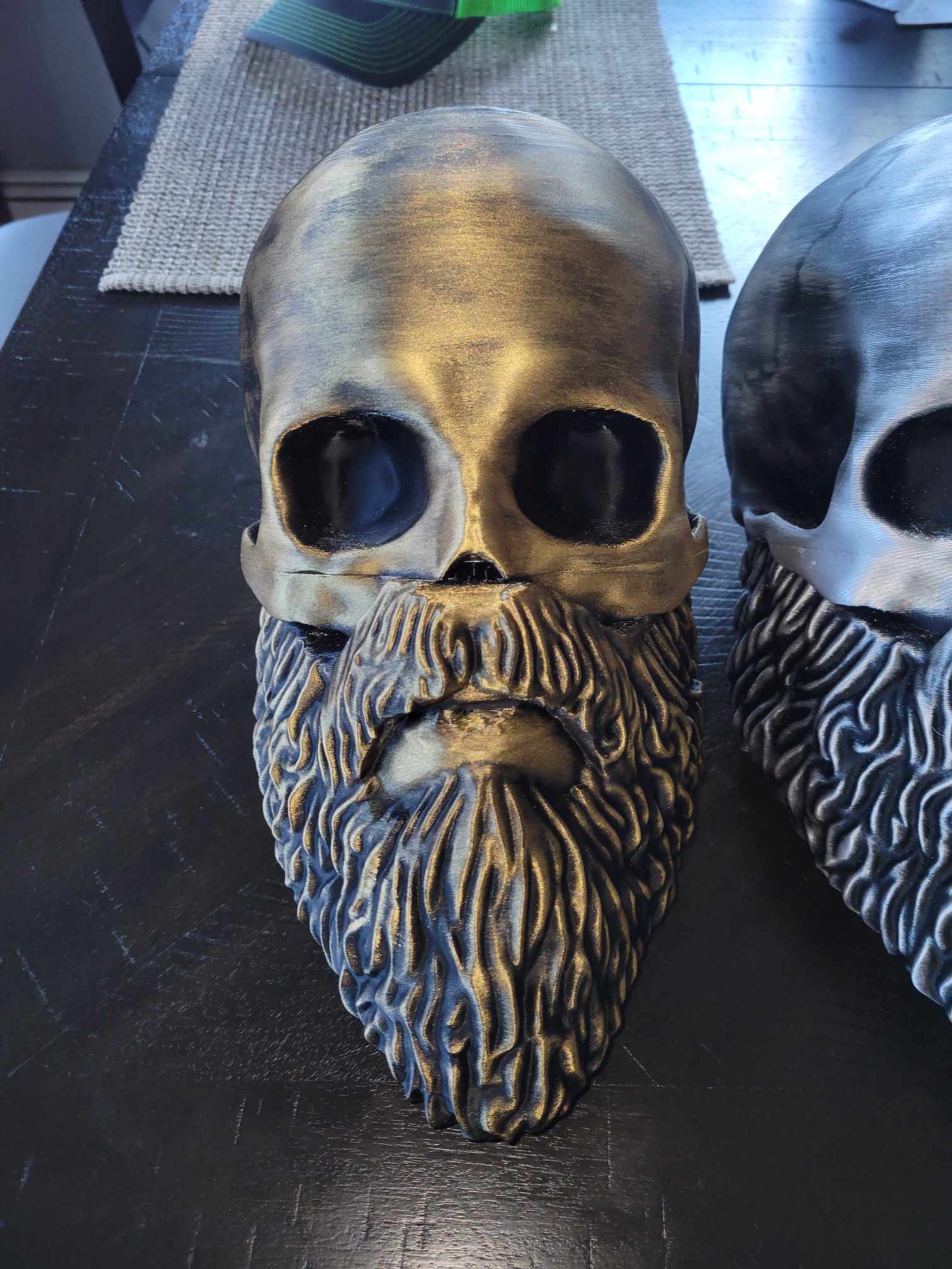 bearded skull football helmet Bearded Skull Hat Display – SomethingDifferentEng