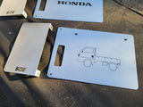 Honda Acty Line Art Truck Battery cover