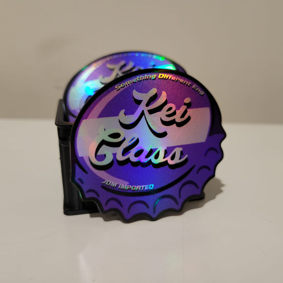 Kei Class bottle cap Holographic Sticker