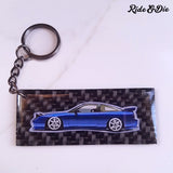 Personalized Carbon Fiber Keychain