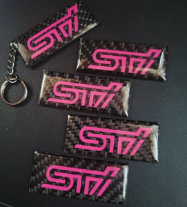 Subaru WRX & STI Carbon fiber Keychains DEADSTOCK