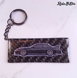 Personalized Carbon Fiber Keychain