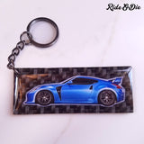 Personalized Carbon Fiber Keychain