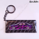 Personalized Carbon Fiber Keychain