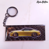 Personalized Carbon Fiber Keychain