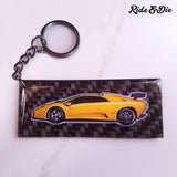 Personalized Carbon Fiber Keychain